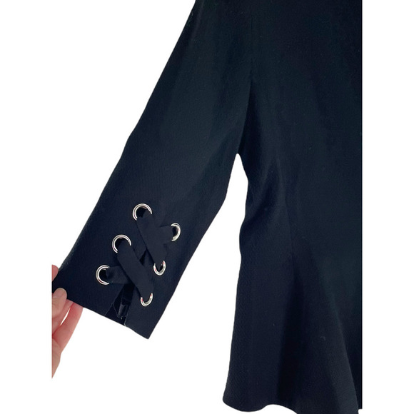 NWT $375 DONNA DEGNAN 3/4 RIBBON TIE SLEEVES - Picture 4 of 8